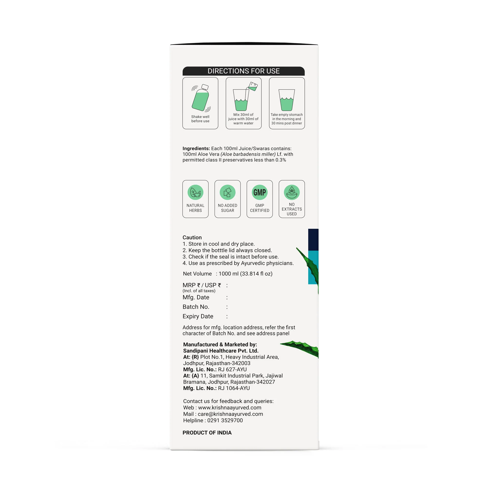 Premium Aloe Vera High Fiber Juice - Image 12